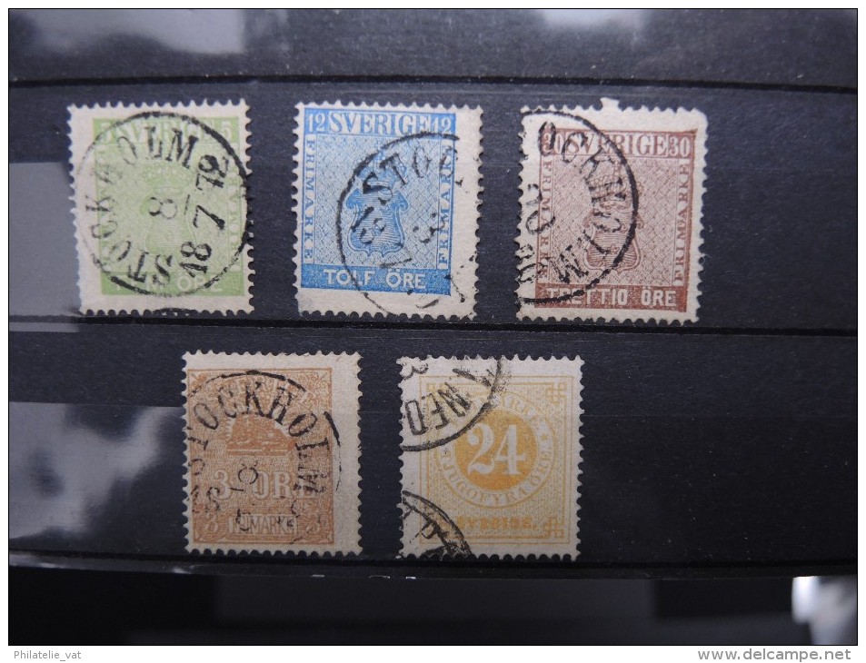 SUEDE - Lot De 5 Valeurs Mourned - Cote Yvert 126 € - à Voir - Lot P12145 - Used Stamps