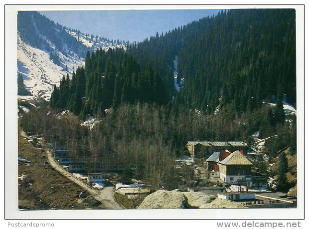 Alma Ata, Kazakhstan, USSR - Village View  ( 2 Scans ) - Kasachstan