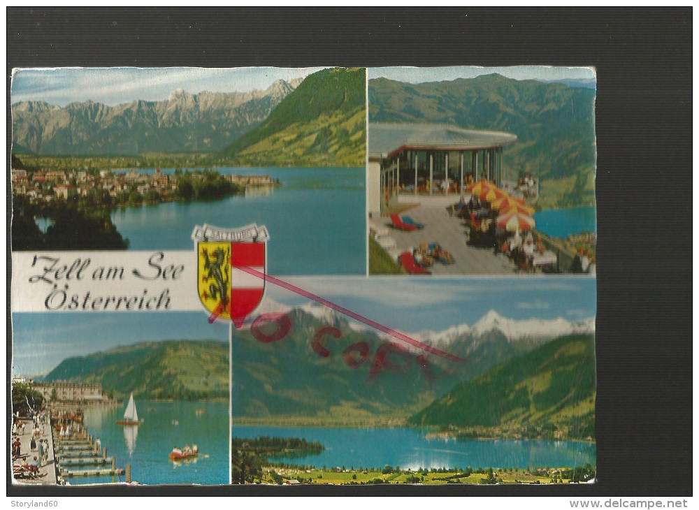 Cpm St000419 Zell Am See 4 Vues Sur Carte - Zell Am See