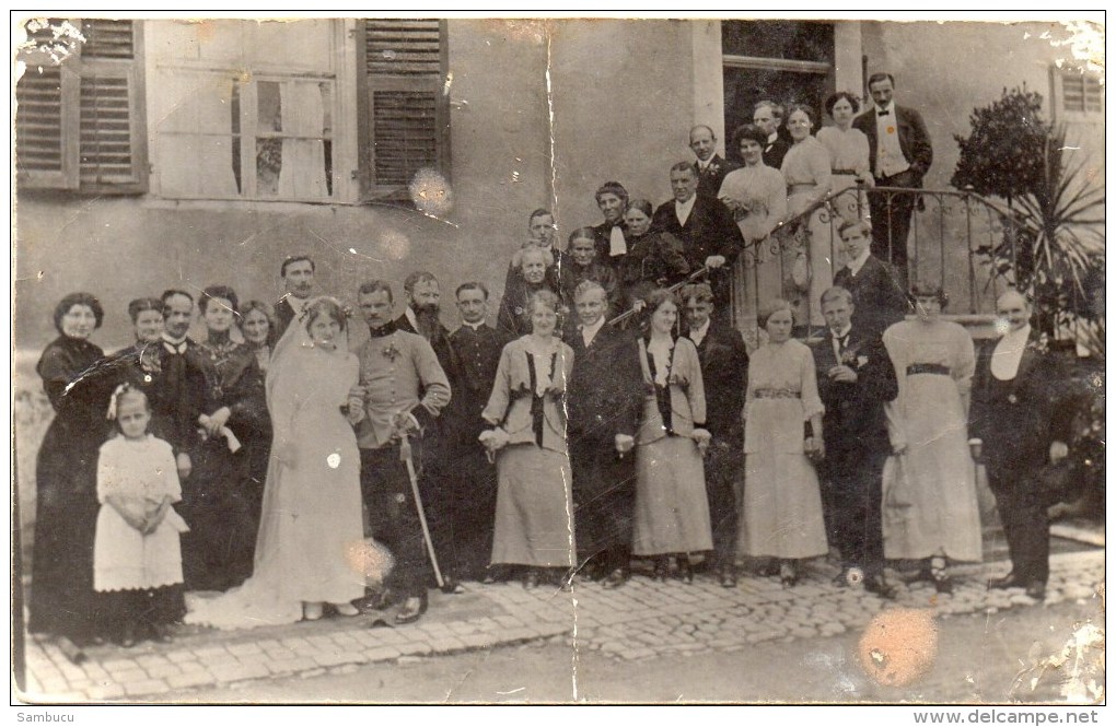 Vornehme Hochzeitsgesellschaft - Foto - AK Von K. Fitz Rankweil Ca 1920 - Rankweil