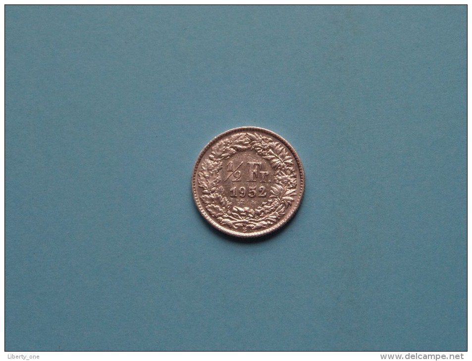 1952 - 1/2 Franc / KM 23 ( Uncleaned - For Grade, Please See Photo ) ! - Andere & Zonder Classificatie