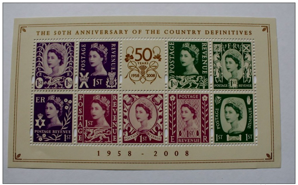 50th ANNIVERSARY OF THE COUNTRY DEFINITIVES - Nuevos