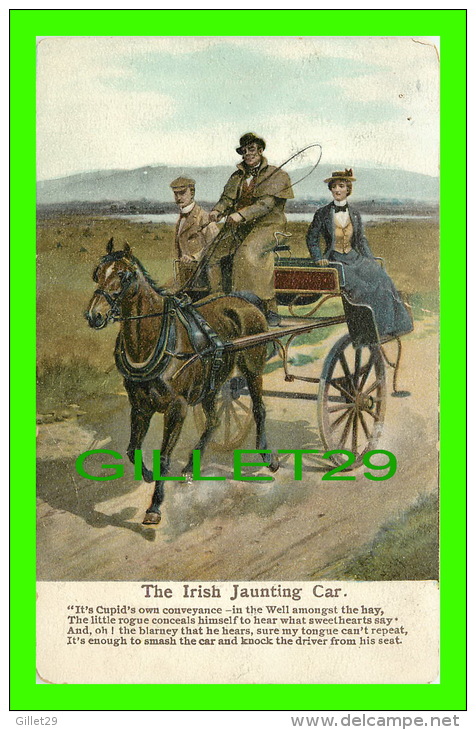 DUBLIN, IRELAND - THE IRISH JAUNTING CAR - ANIMATED - LAWRENCE, PUBLISHING - - Dublin