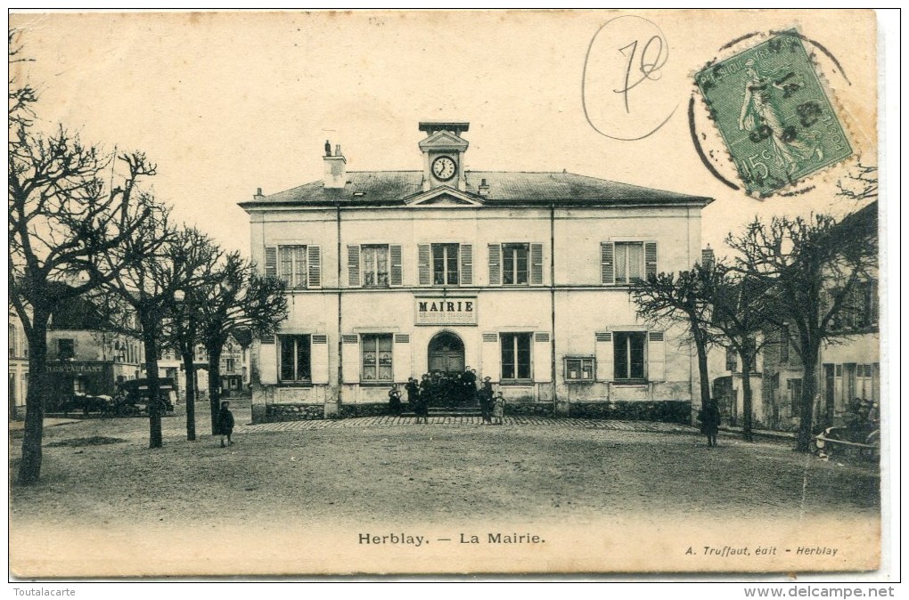 CPA 95  HERBLAY LA MAIRIE 1919 - Herblay