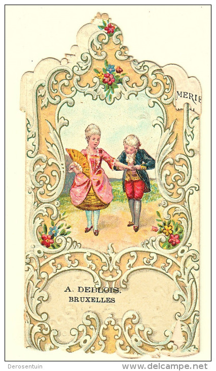 1899 Deblois Bruxelles Brussel Kalender Calendrier Parfumerie Brosserie Zeldzaam Rare Kalendertje Petit Illustré Fille - Small : ...-1900