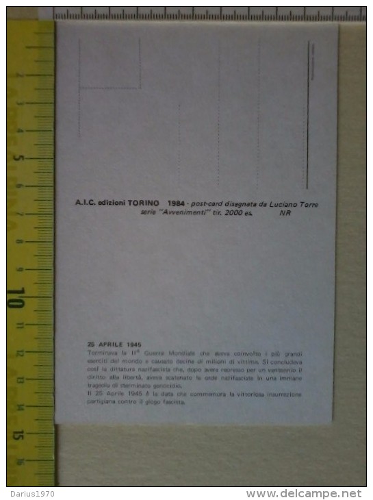 Cart.-   40° Anniversario Dalla Fine Della  II° Guerra Mondiale E Insurrezione Contro La Dittatura  Nazifascista. - Altri & Non Classificati