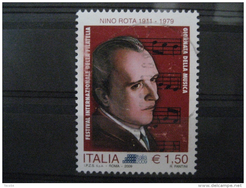 ITALIA USATI 2009 - ITALIA 2009 NINO ROTA - SASSONE 3138 - RIF. M 0281 - 2001-10: Usati