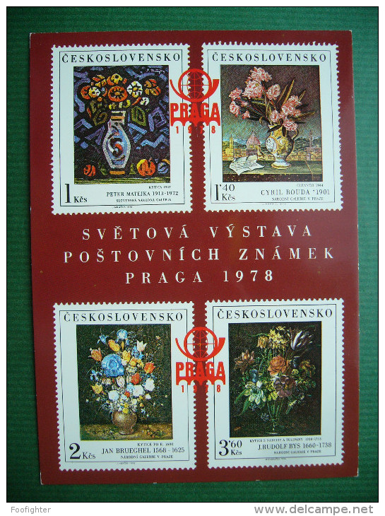 Czechoslovakia: World Postage Stamps Exhibition PRAGA 1978 - Unused - Stamps (pictures)