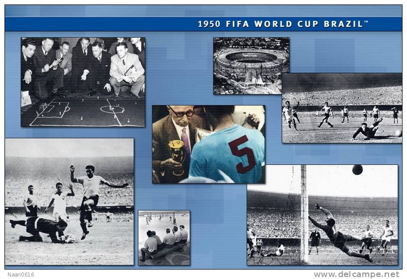 [Y38-74  ]  1950 FIFA World Cup Brazil , Postal Stationery -- Articles Postaux -- Postsache F - 1950 – Brésil