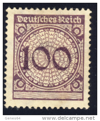 1923 - Nuova Moneta Cifra In Un Cerchio - 100 P. Lillà Senza Gomma MH* (Unificato N°336) - Gebraucht