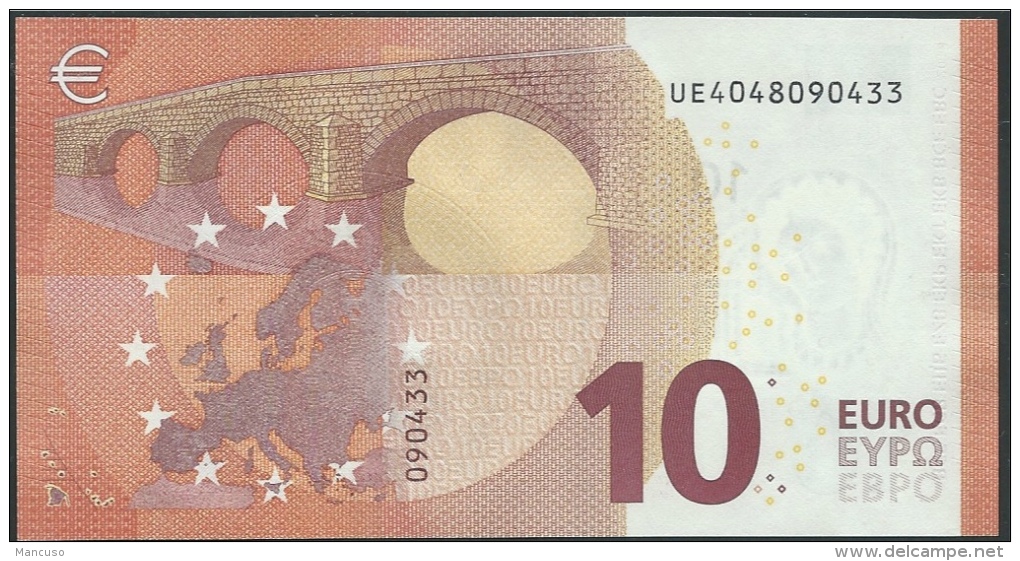 FRANCE  10 EURO  UE U002 I5   DRAGHI   UNC - 10 Euro