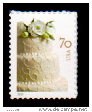 USA, 2014, Scott #4867, Wedding Cake, 2nd Ounce 70c.  MNH, VF - Unused Stamps