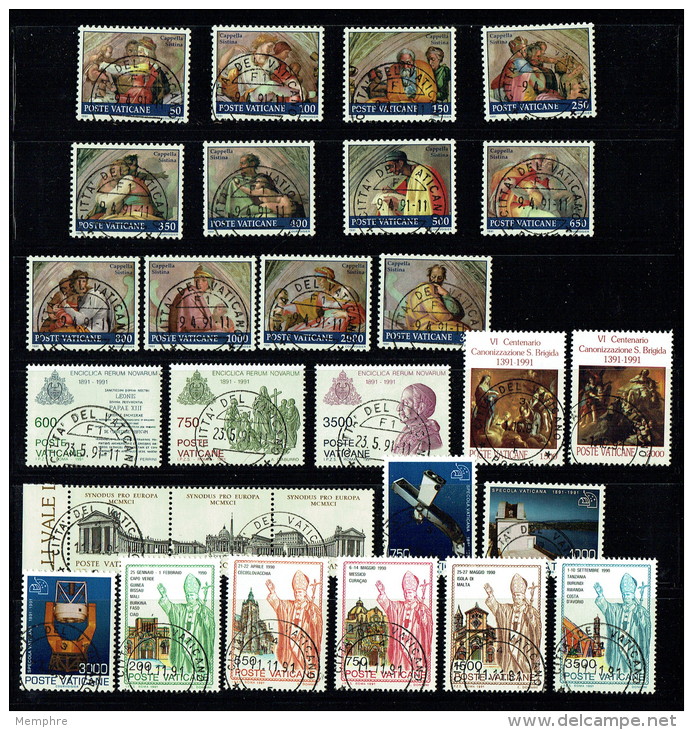 1991  Année Complète 6 Séries 28 Timbres Tous  Oblitérés - Années Complètes