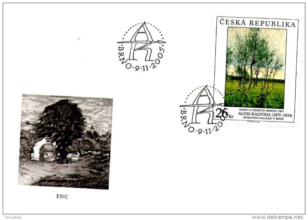 Years 2005 -  Painting By Kalvoda,  FDC - FDC