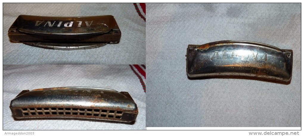 ANCIEN Alpina Koch HARMONICA Made In Germany FONCTIONNEL MALGRÉ ETAT - Musikinstrumente