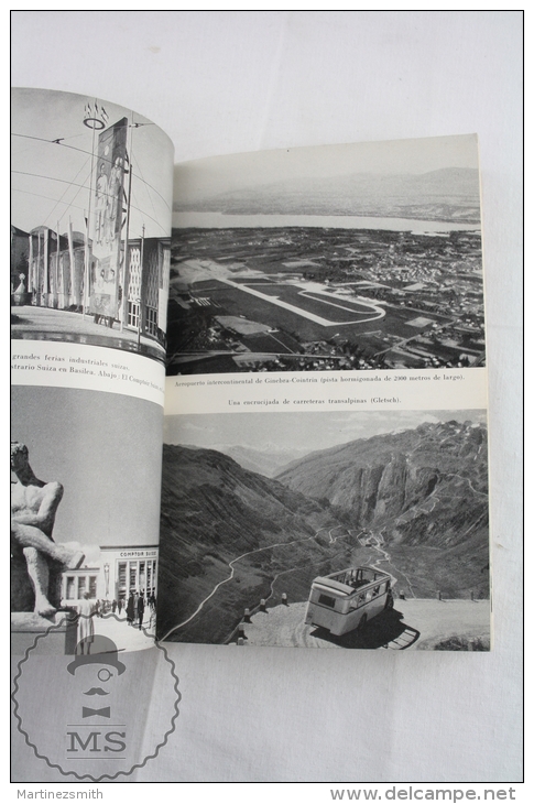 Old 1948 The Industries Of Switzerland Book With Maps And Photographies - Economia & Business