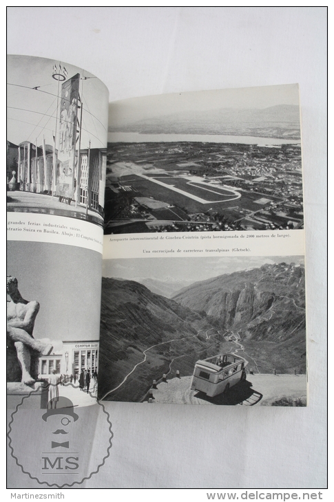 Old 1948 The Industries Of Switzerland Book With Maps And Photographies - Economie & Business