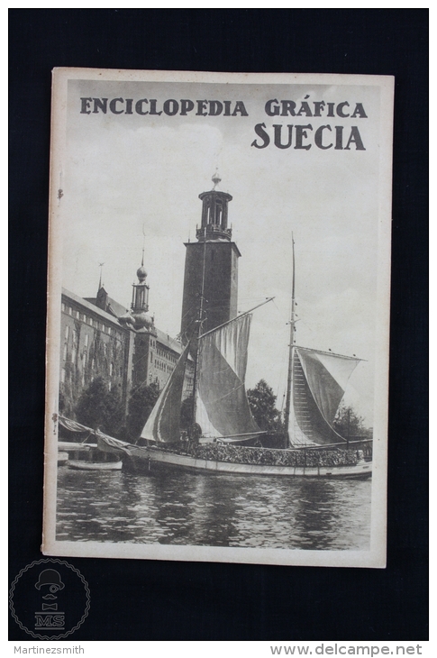 Old 1930 Sweden Graphic Encyclopedia By Vicente Clavel, Fully Illustrated - Otros & Sin Clasificación