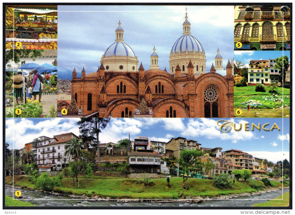 ECUADOR CUENCA - IMMACULADA CATHEDRAL / FRUIT MARKET / FLOWER MARKET / THE GREEN HOUSE / TOMEBAMBA'S PRECIPICE - Ecuador