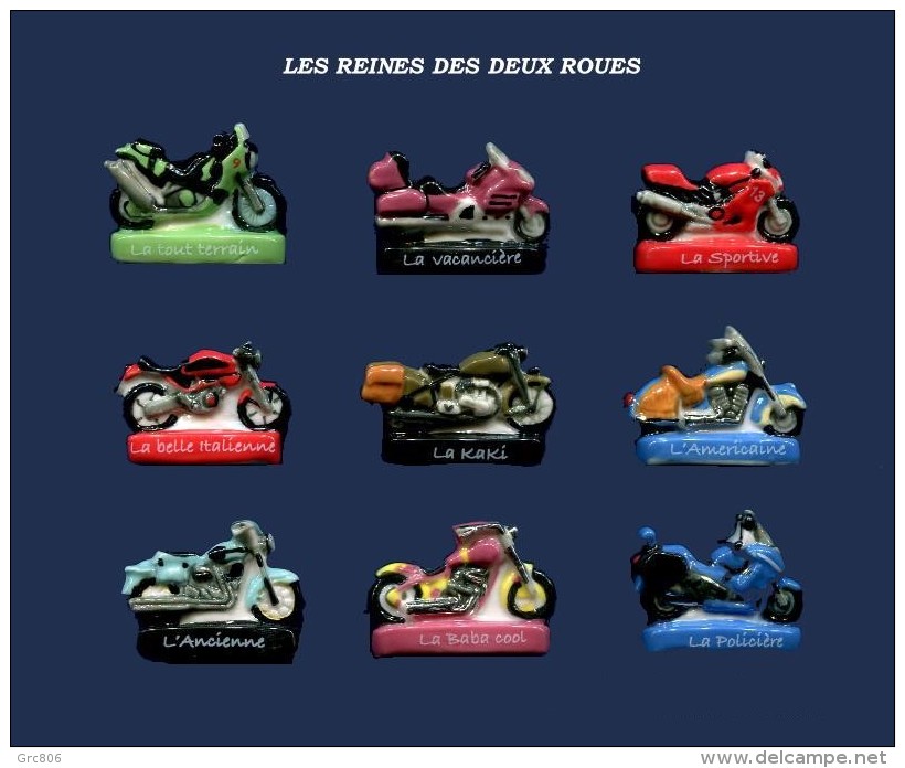 SERIE DE FEVES COMPLETES  LA MOTO REINES DES DEUX ROUES     2016 - Other & Unclassified