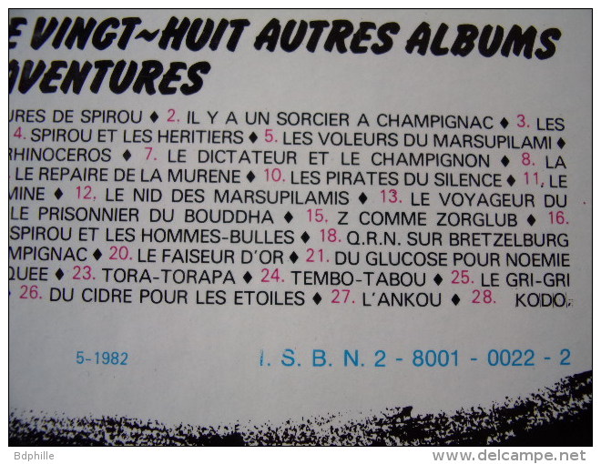Spirou Et Fantasio, Tome 20 : Le Faiseur D'or Dupuis 1982 TTBE - Spirou Et Fantasio