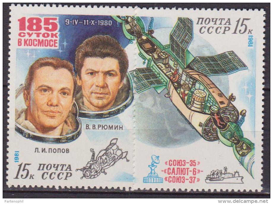 RUSSI URSS SPAZIO SPACE 2V.  MNH - Europe