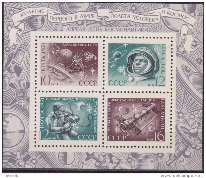 RUSSIA URSS SPAZIO SPACE SHEET  MNH - Europe