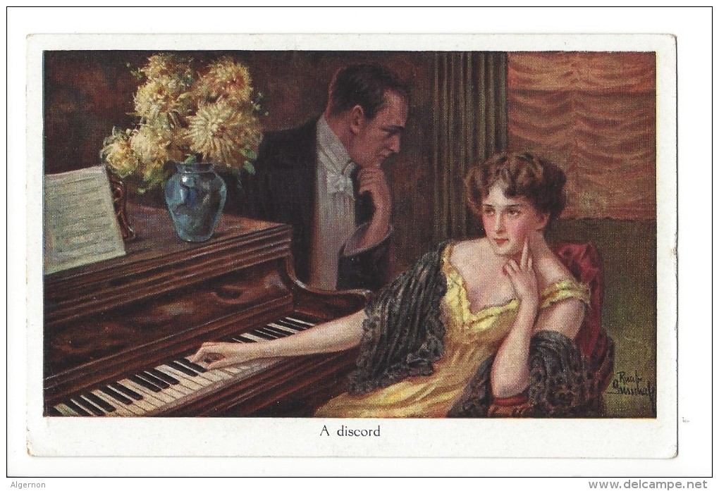 13277 - Couple Au Piano A Discord Editeur John Neury Genève - Coppie