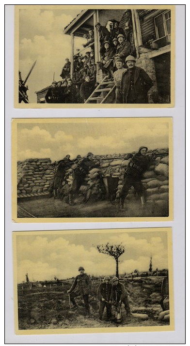 Reeks 10 Postkaarten Met Foto's 14-18 - Guerre 1914-18