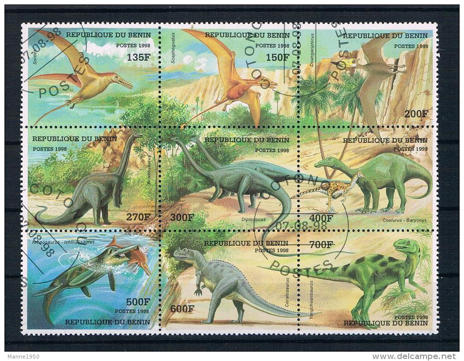 Benin 1998 Dinos Mi.Nr. 1040/48 Kpl. Satz Gest. - Benin – Dahomey (1960-...)