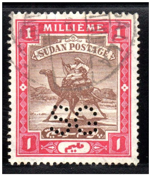 SUDAN SOUDAN - 1900 /  S G / PERFORE / PERFORIERT / PERFORA / PERFIN / PERFORIERT / PERFORATI - Soudan (1954-...)