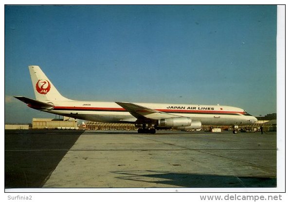 AVIATION - JAL - McDONNELL DOUGLAS DC8 -  HEATHROW SUPACARD A26 Ap82 - 1946-....: Modern Era