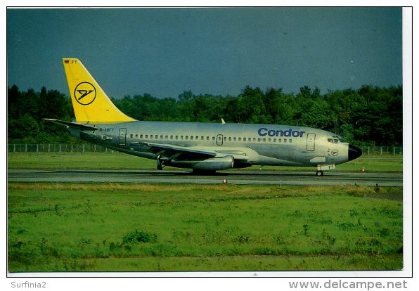 AVIATION - D-ABFT CONDOR - BOEING 737 -  HEATHROW SUPACARD A32 Ap88 - 1946-....: Moderne