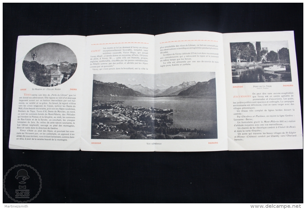 Old Switzerland Vevey Tourist Guide Brochure - Turismo