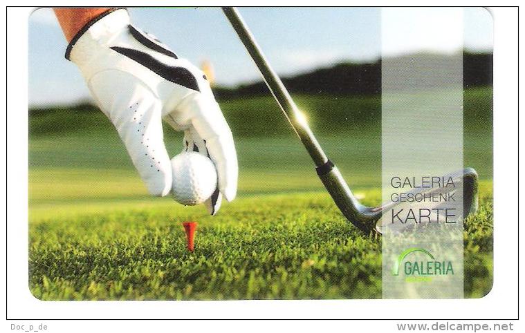 Germany - Galeria Kaufhof - Golf - Sport - Carta Regalo - Gift Card - Geschenkkarte - Treuekarten