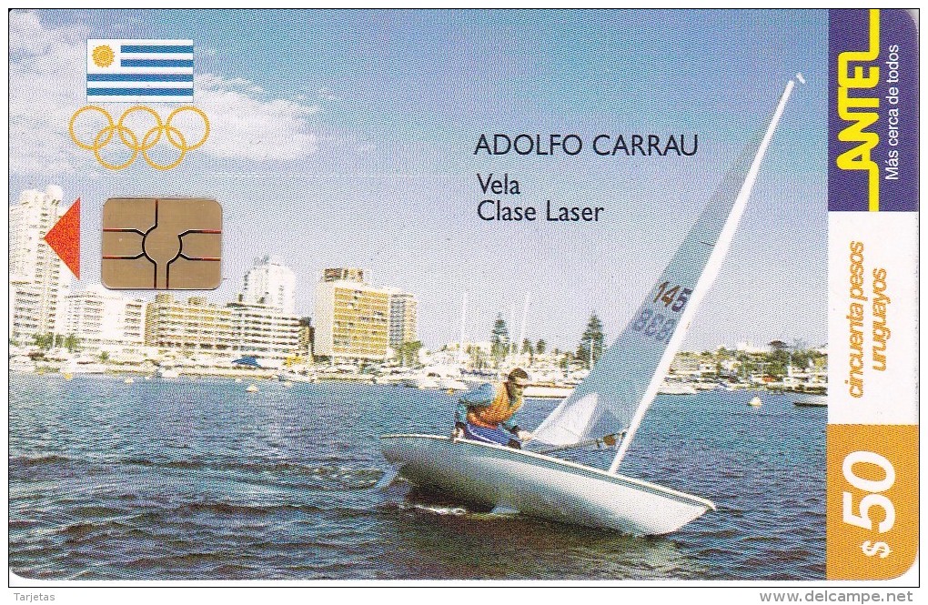 Nº 141 TARJETA DE URUGUAY DE ANTEL DE VELA - Uruguay