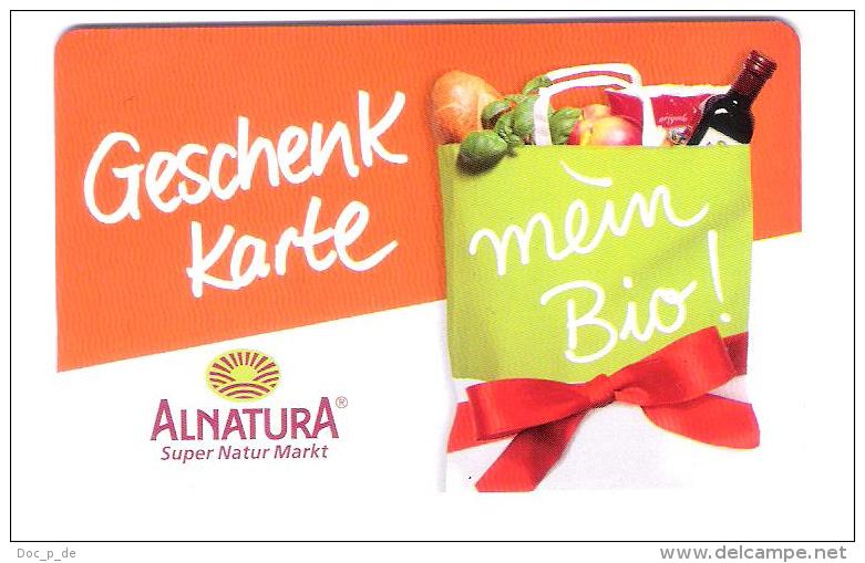 Germany - Allemagne - Alnatura - Natur Bio Super Market - Carte Cadeau - Carta Regalo - Gift Card - Gift Cards