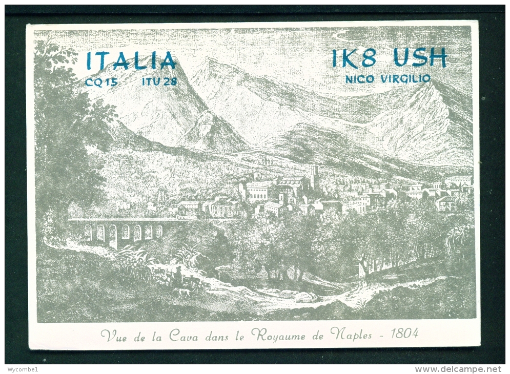 ITALY  -  QSL Card  As Scan - Radio