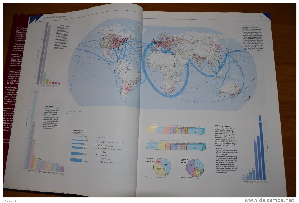 Norge Norway Book  ATLAS  MAPS FLAGS - Scandinavische Talen