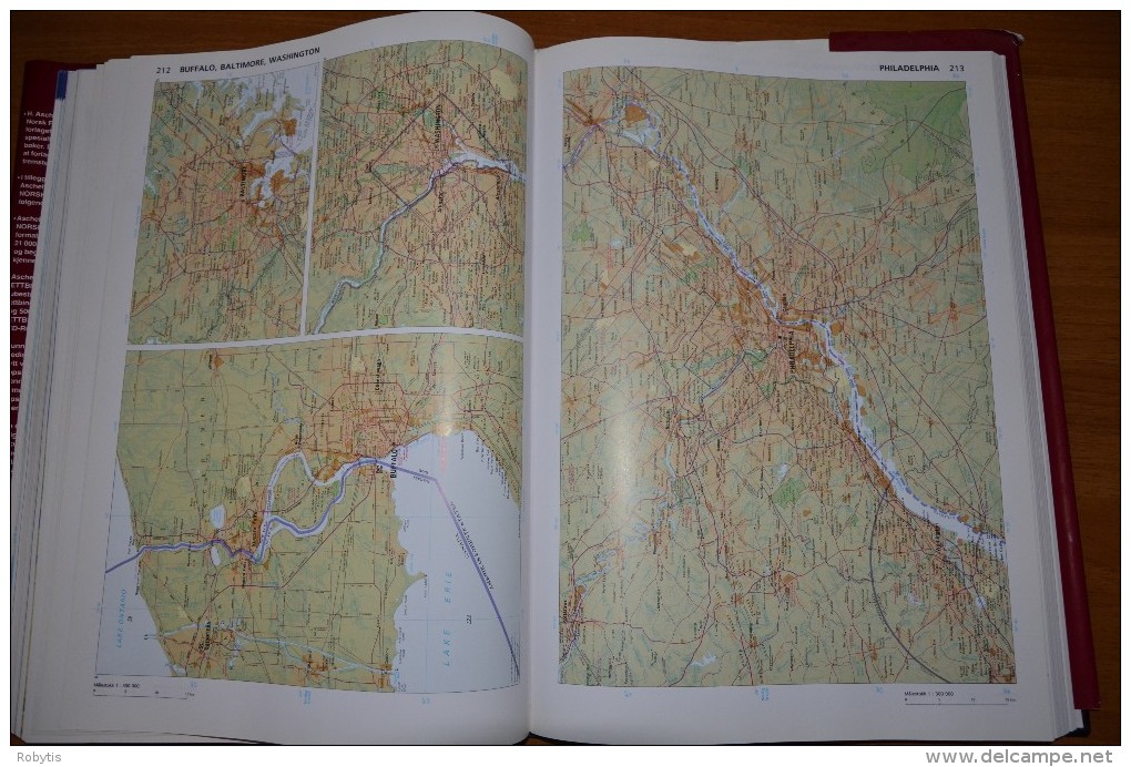 Norge Norway book  ATLAS  MAPS FLAGS