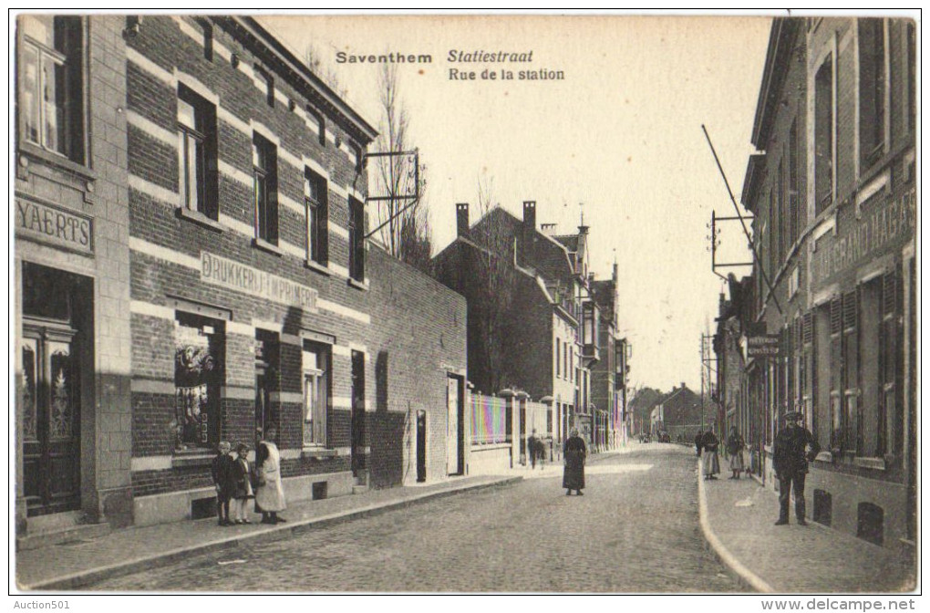 04682g Rue De La STATION - Imprimerie - Saventhem -   1921 - Zaventem