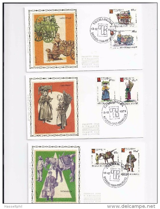 Belgie - Belgique 1789/94 FDC Zijde - 1971-1980