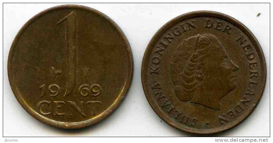 Pays-Bas Netherland 1 Cent 1969 Coq KM 180 - 1948-1980 : Juliana