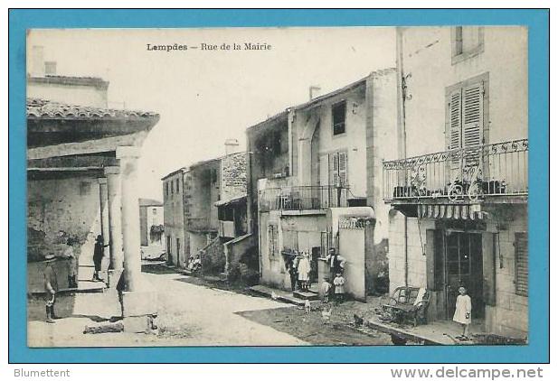 CPA Rue De La Mairie LEMPDES 63 - Lempdes