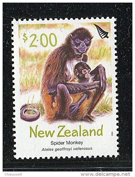 (cl. 4 - P.40) Nelle Zélande ** N° 2060 (ref. Michel Au Dos)   Singe Atèle - - Unused Stamps