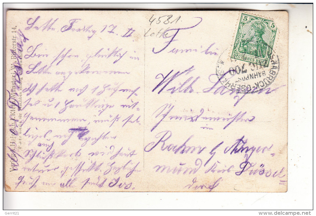 4531 LOTTE, Clara Gasser, Photo-AK, 1911 - Steinfurt