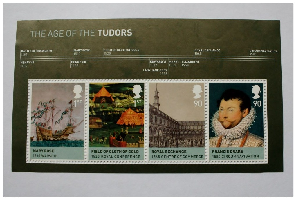 THE AGE OF THE TUDORS  [MINIATURE SHEET] - Neufs