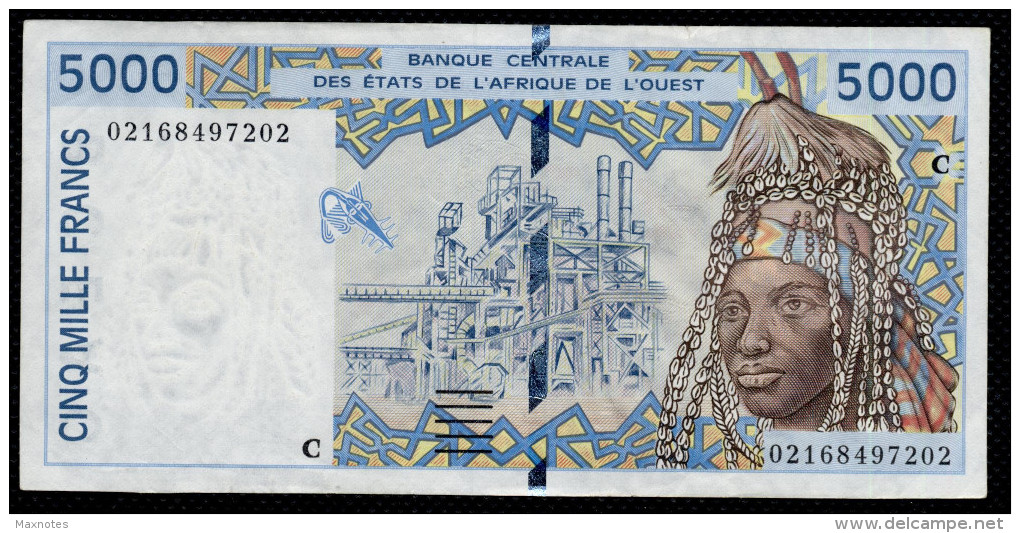 BURKINA FASO - UPPER VOLTA (West African States) 5000 Francs 2002- P313Cl - XF+ - 02168497202 - Burkina Faso