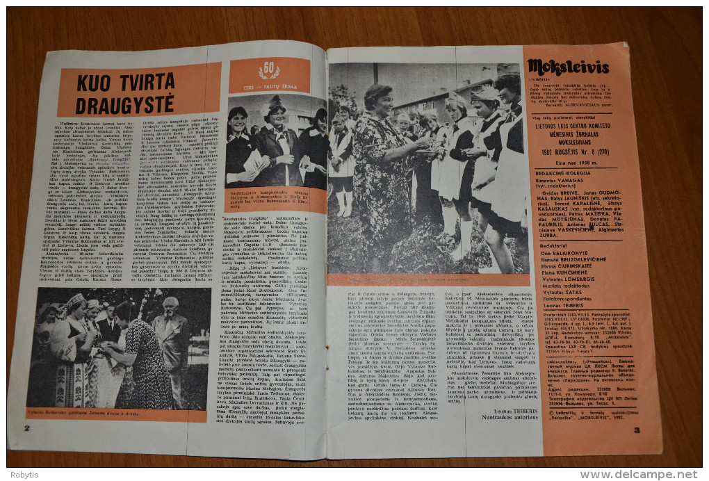 Litauen Lithuania Magazine Student 1982 Nr.8 - Magazines