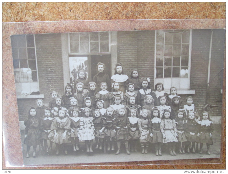 CARTE PHOTO ECOLE COMMUNALE COUILLET - Courcelles